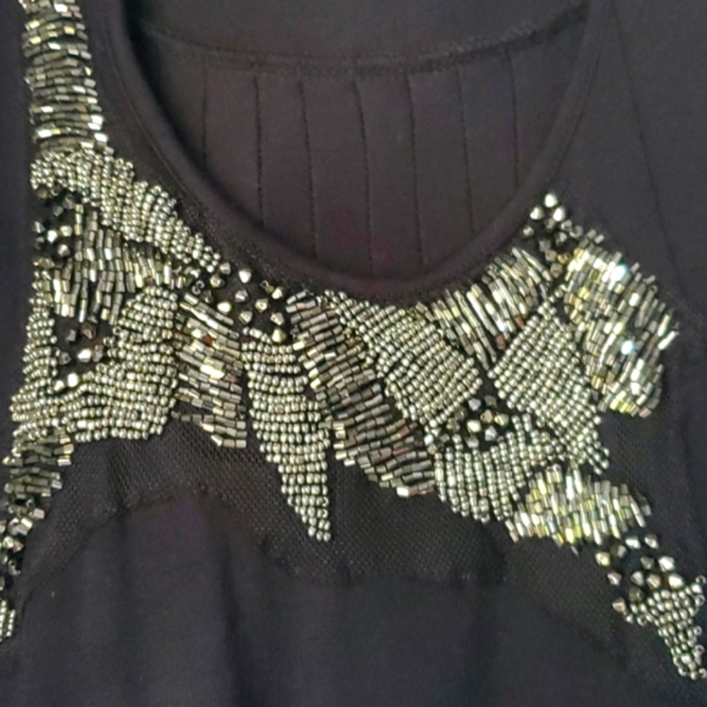 DESIGN HISTORY BEADED RACERBACK TOP - Picture 2 of 5
